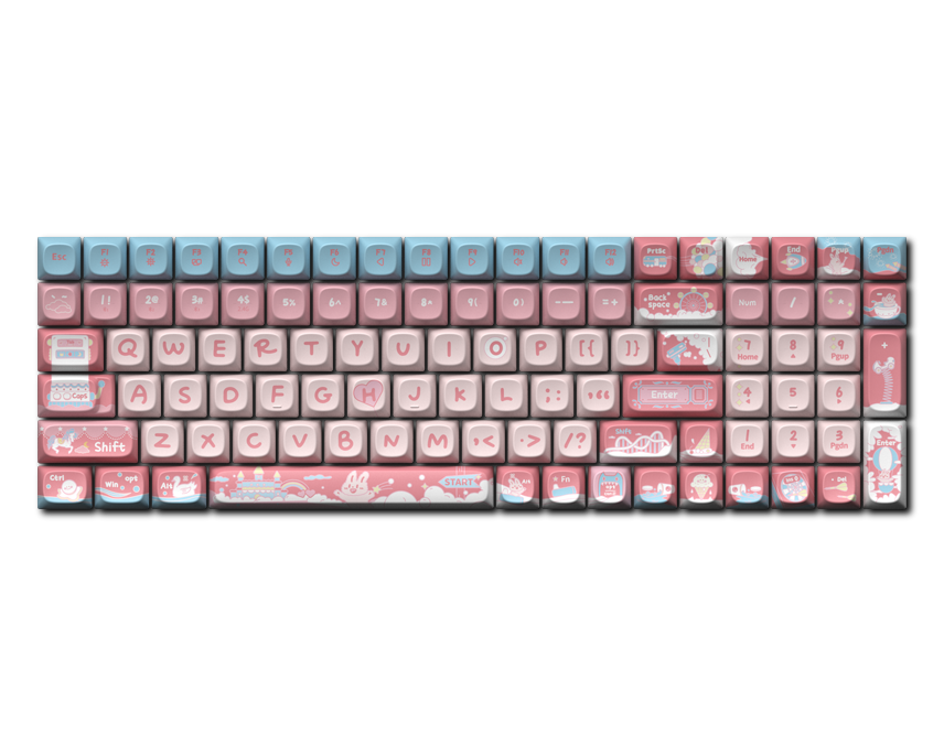 LOFREE TOUCH "Energy Station" Dye-Sub PBT Keycaps Set