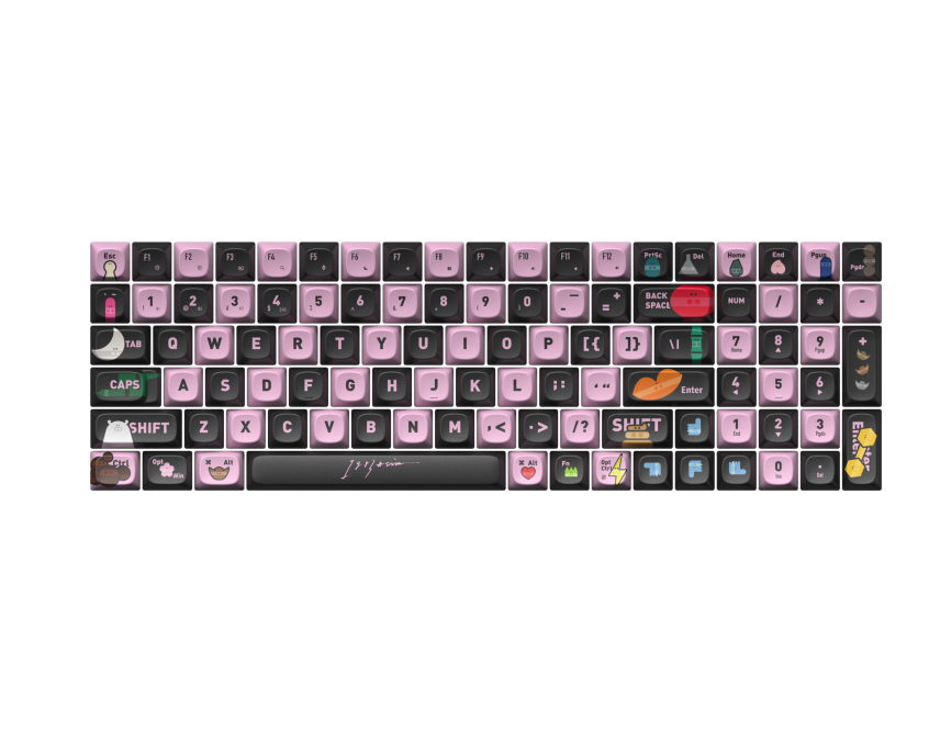 LOFREE TOUCH "Pet World" Dye-Sub PBT Keycaps Set