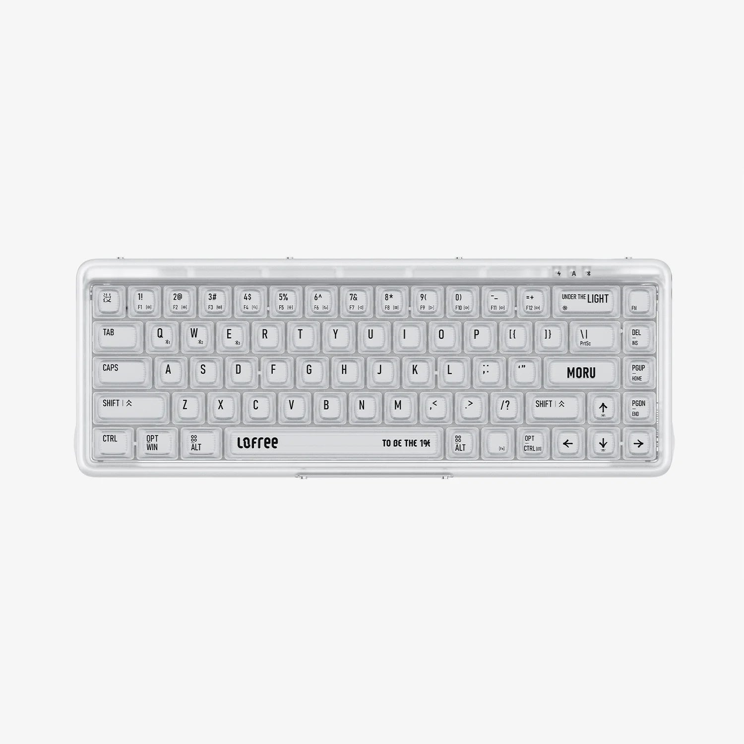 LOFREE 1%「モル」透明メカニカルキーボード