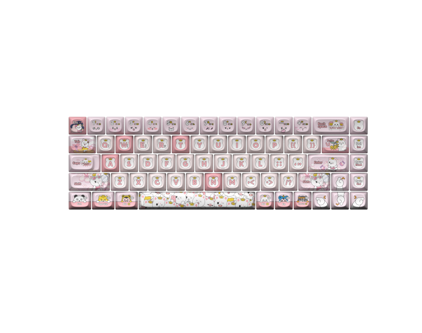 LOFREE TOUCH "Pet World" Dye-Sub PBT Keycaps Set