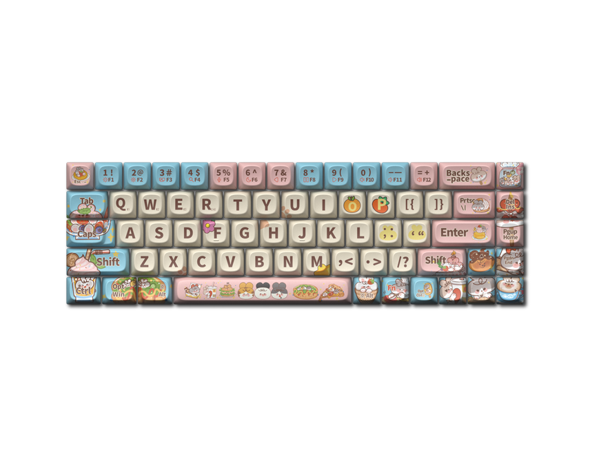 LOFREE TOUCH "Pet World" Dye-Sub PBT Keycaps Set