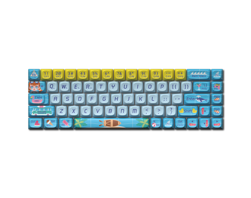 LOFREE TOUCH "Energy Station" Dye-Sub PBT Keycaps Set