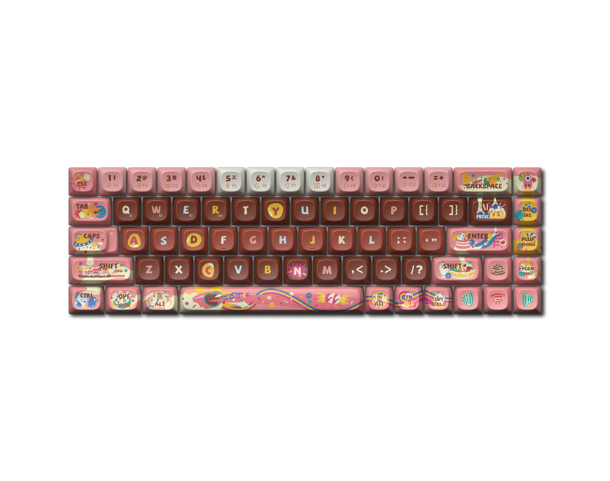 LOFREE TOUCH "Energy Station" Dye-Sub PBT Keycaps Set