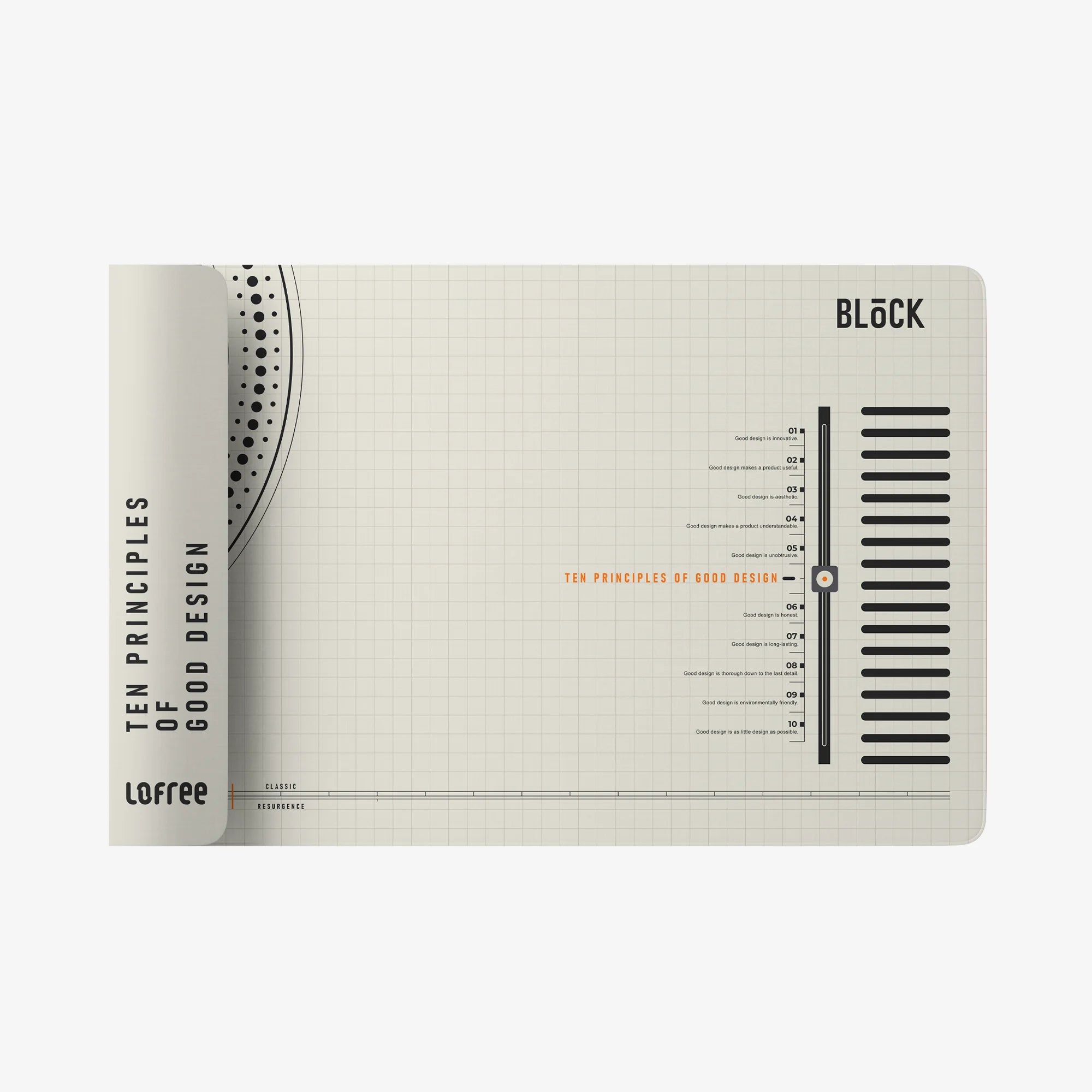 Desk Mat Vintage Grey