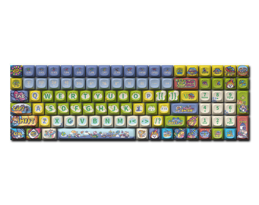 LOFREE TOUCH 「ペットワールド」 Dye-Sub PBT キーキャップ セット
