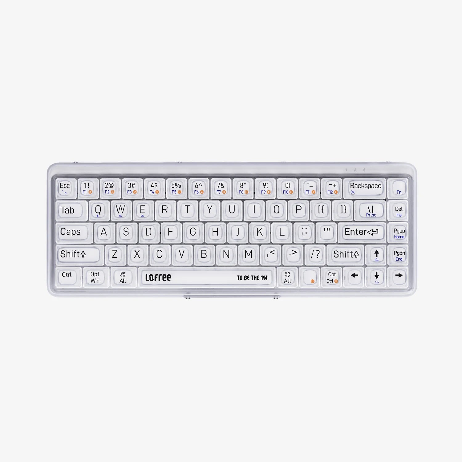 LOFREE 1%「Misty」半透明つや消しメカニカルキーボード