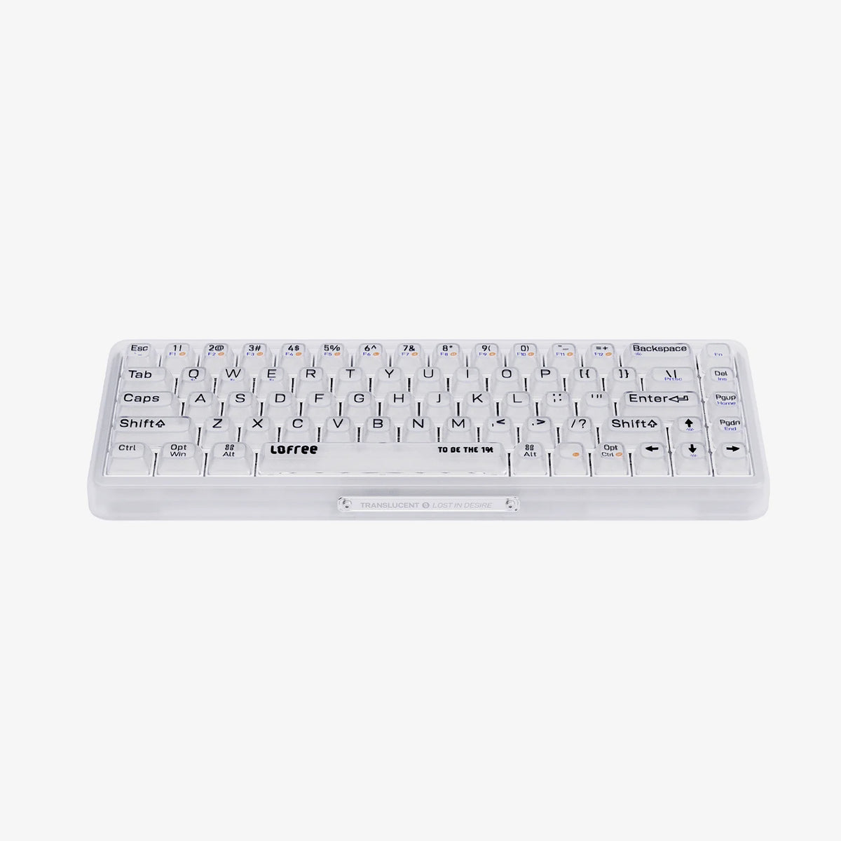 LOFREE 1% "Misty" Semi Transparent Frosted Mechanical Keyboard