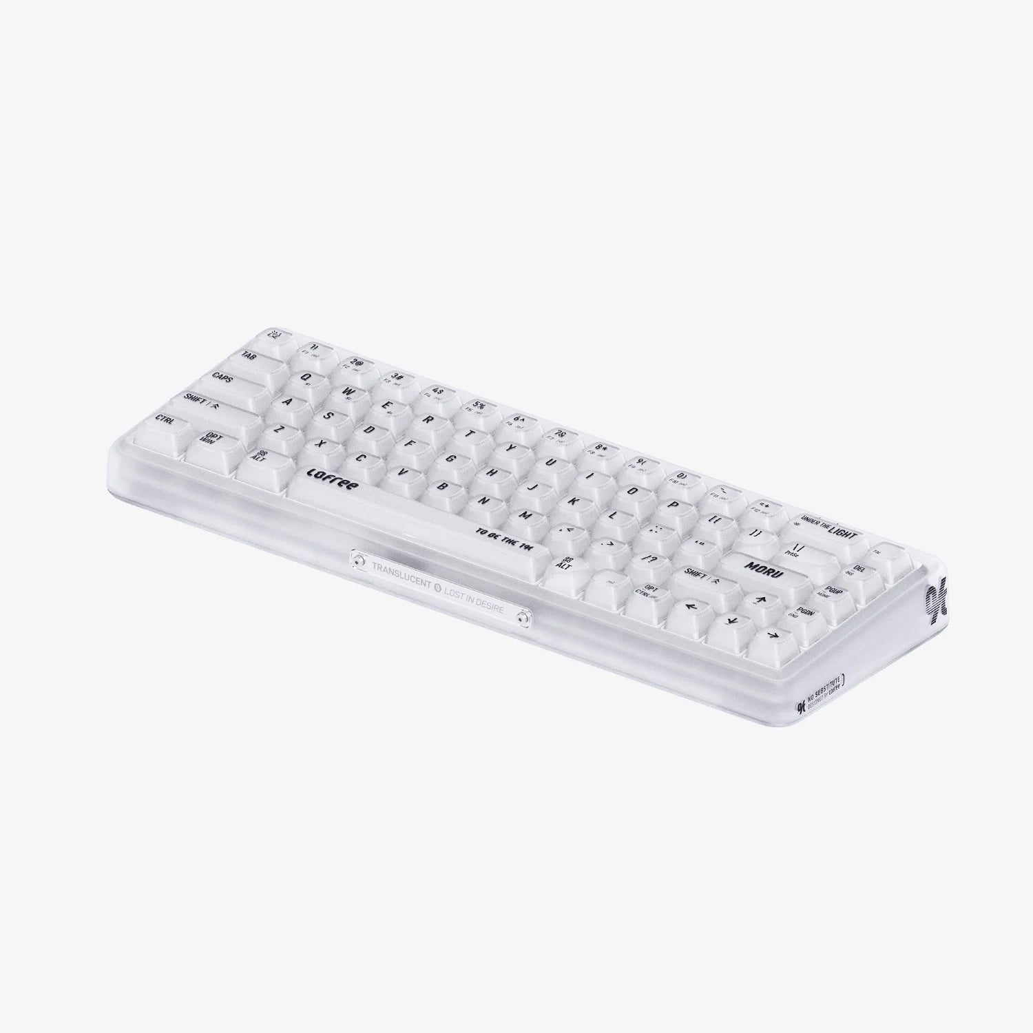1%「モル」透明メカニカルキーボード