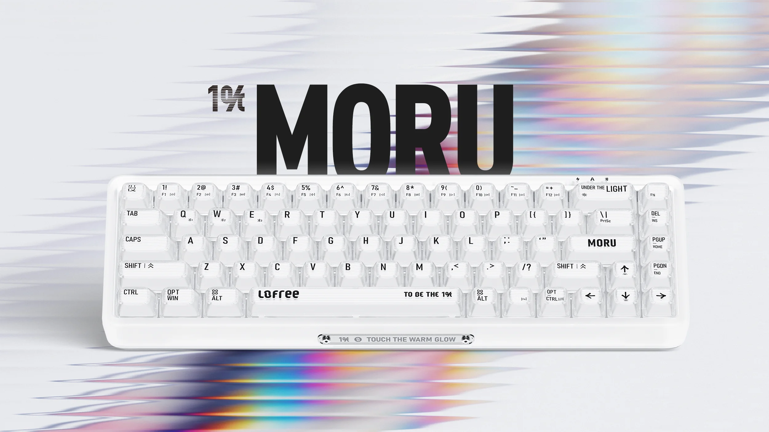 Lofree 1% MORU ワイヤレスキーボード リストレスト・スタンド付き Lofree 1% MORU ワイヤレスキーボード リストレスト・スタンド付き