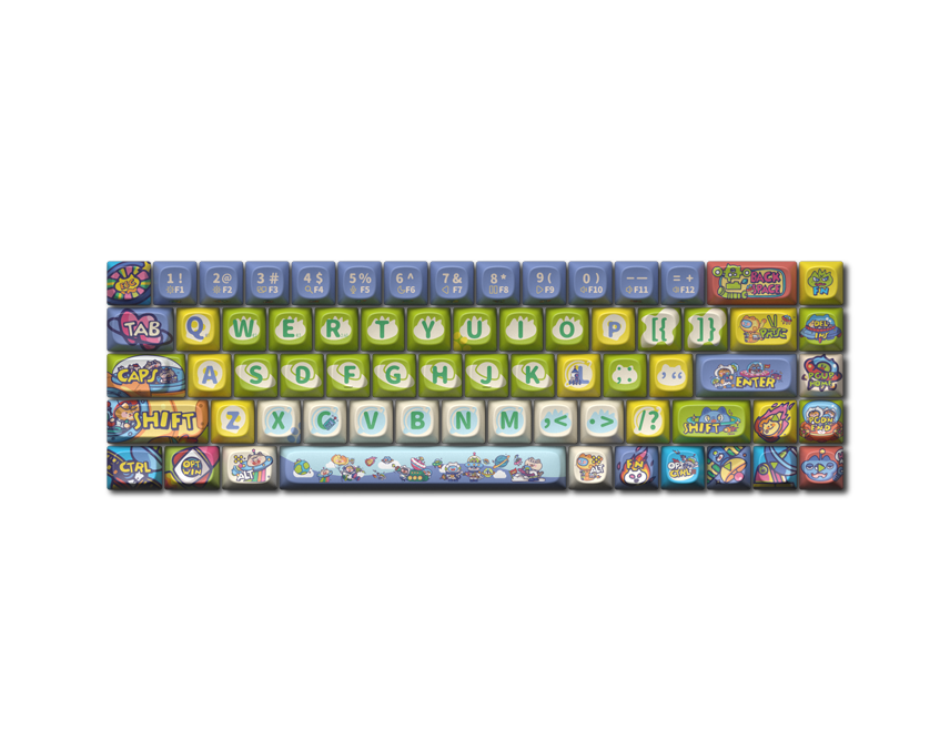 LOFREE TOUCH "Pet World" Dye-Sub PBT Keycaps Set