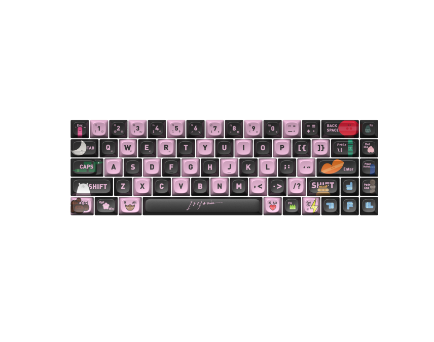 LOFREE TOUCH 「ペットワールド」 Dye-Sub PBT キーキャップ セット