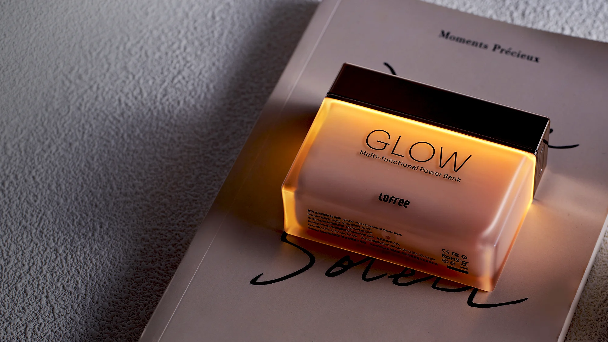 Efectos de iluminación LED de la batería portátil Lofree Glow