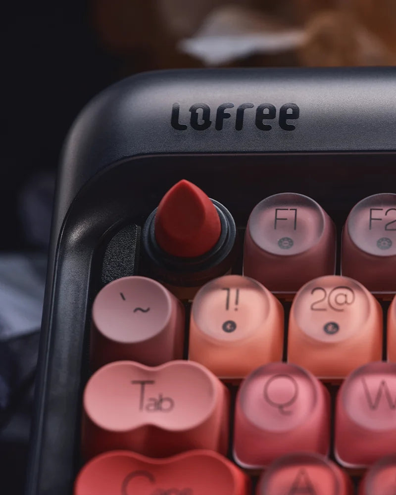 Tecla ESC con forma de lápiz labial del teclado Lofree Lipstick