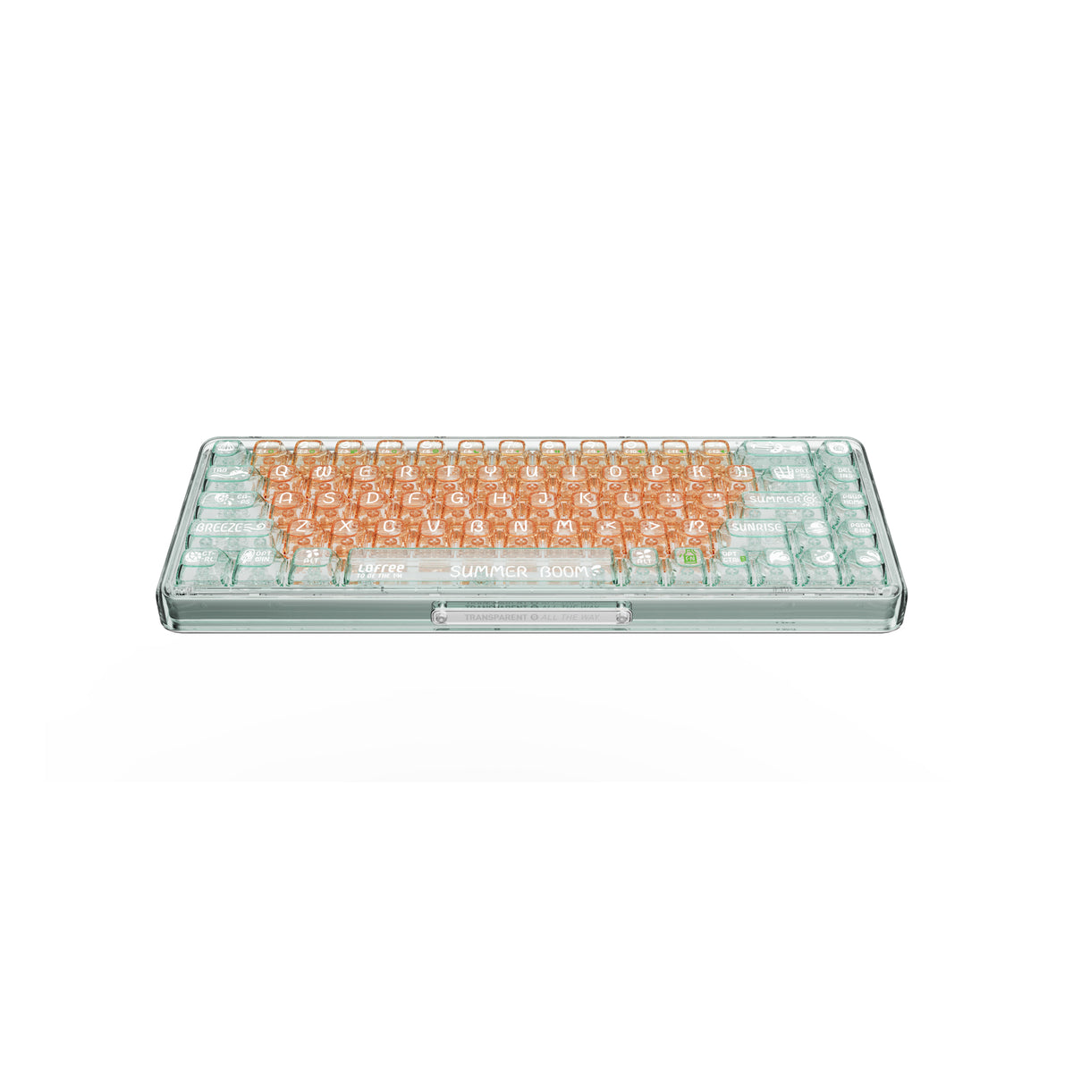 LOFREE 1% "Orange Soda" Transparent Mechanical Keyboard